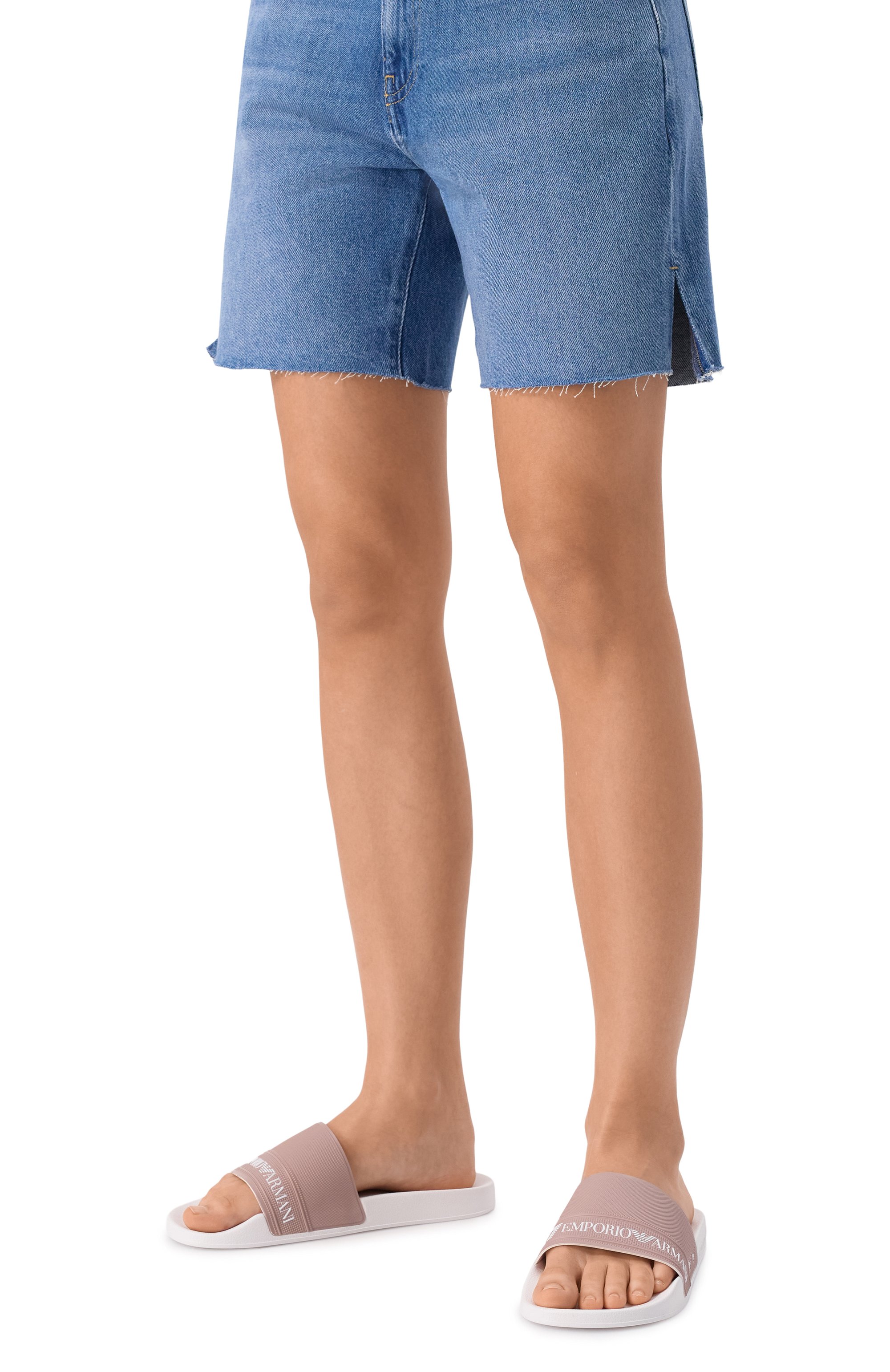 Шлепанцы EA7 темно-розового цвета по цене 6620 руб., арт. 7X000110/AF15128, фото 3 Шлепанцы EA7, арт. 7X000110/AF15128, фото 3