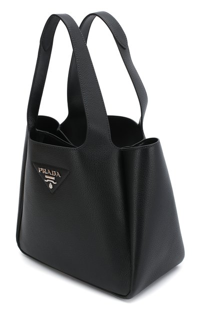 Сумка-тоут PRADA черного цвета по цене 190000 руб., арт. IBG335-2BBE-F0002-OOO, фото 3 Сумка-тоут PRADA, арт. IBG335-2BBE-F0002-OOO, фото 3