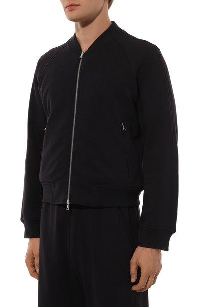 Хлопковая толстовка DRIES VAN NOTEN темно-синего цвета по цене 65500 руб., арт. 242-021151-9610, фото 3 Хлопковая толстовка DRIES VAN NOTEN, арт. 242-021151-9610, фото 3
