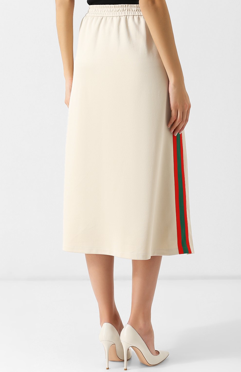 Юбка GUCCI кремового цвета по цене 54600 руб., арт. 526523/X9V98, фото 4 Юбка GUCCI, арт. 526523/X9V98, фото 4