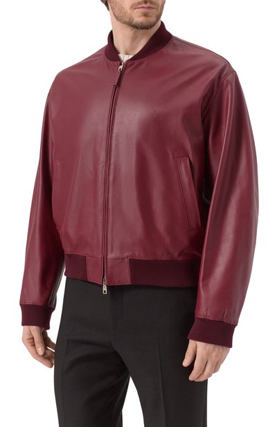 Кожаный бомбер DOLCE & GABBANA, арт. G9BILL/HULFY, фото 3