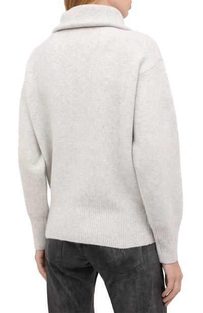 Свитер ISABEL MARANT ETOILE светло-серого цвета по цене 53950 руб., арт. PU0766-20A081E/FANCY, фото 4 Свитер ISABEL MARANT ETOILE, арт. PU0766-20A081E/FANCY, фото 4