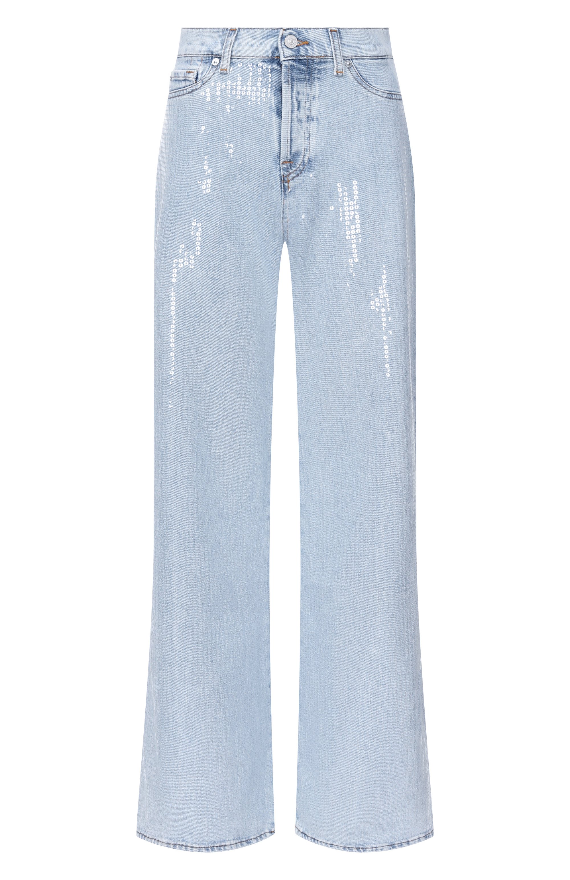 Джинсы с отделкой пайетками lotta 7 FOR ALL MANKIND, арт. 7UG2PC10-1ZX, фото 1