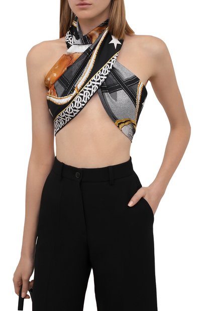 Шелковый платок BURBERRY, арт. 8045220, фото 3