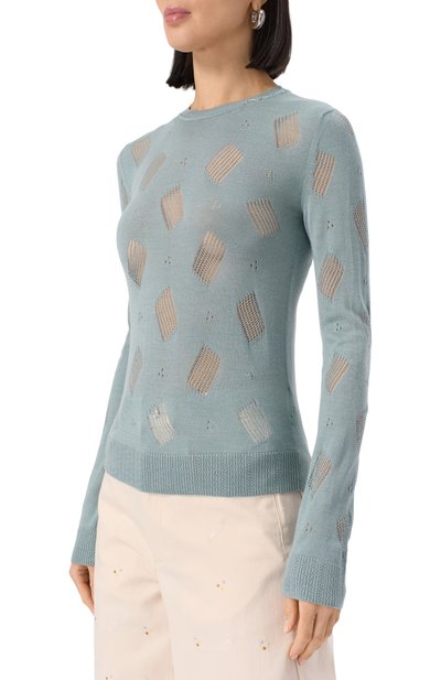 Пуловер из шерсти и шелка MARNI, арт. GCMD0600A0/UFW534, фото 3