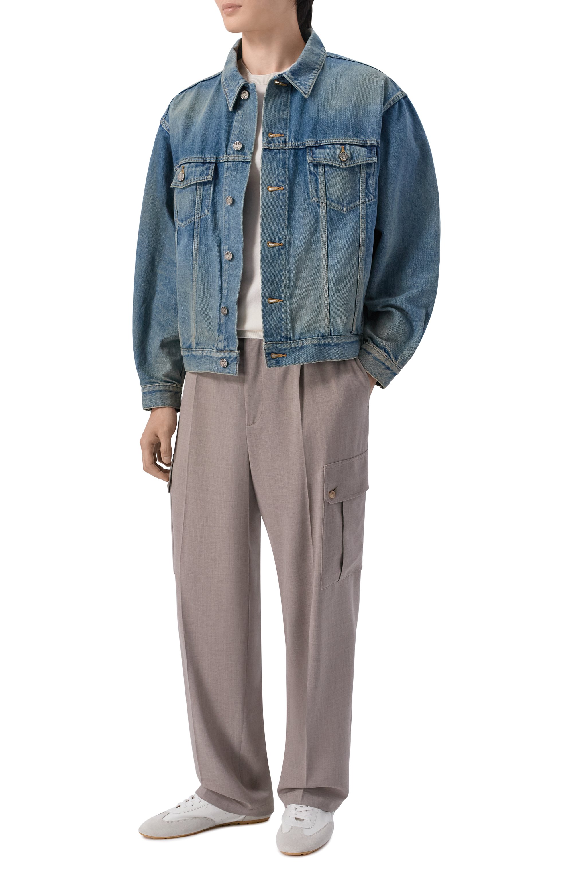 Шерстяные брюки-карго DOLCE & GABBANA, арт. GP100T/HU2BP, фото 2