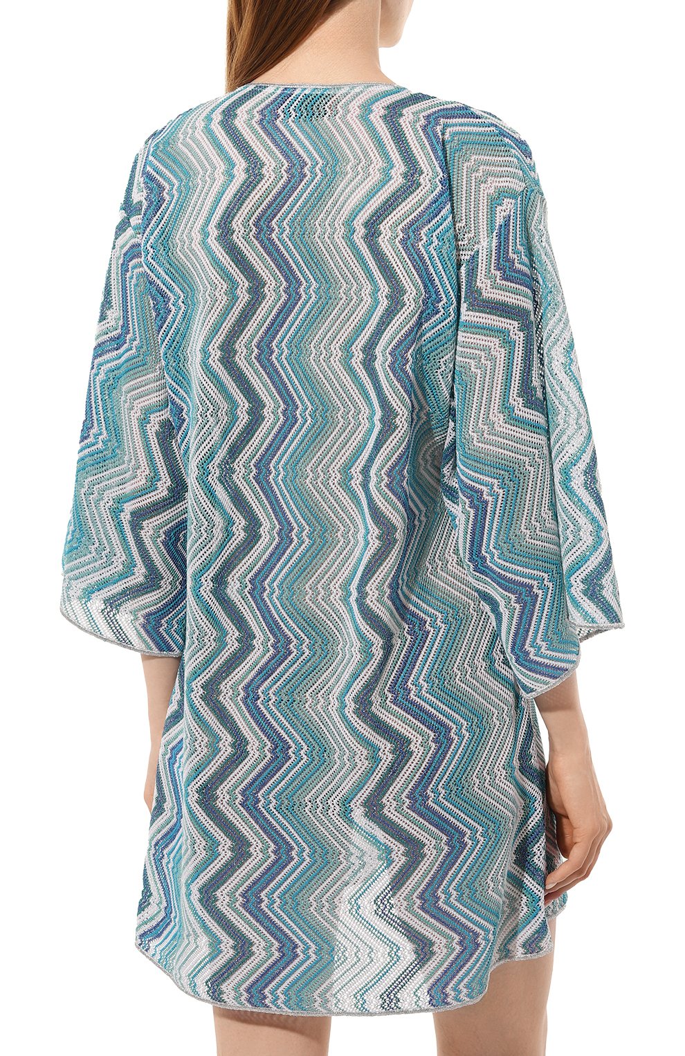 Туника из вискозы MISSONI голубого цвета по цене 78150 руб., арт. MC23SQ08/BR00XK, фото 4 Туника из вискозы MISSONI, арт. MC23SQ08/BR00XK, фото 4