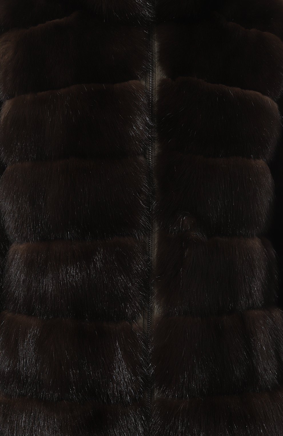 Двусторонняя шуба из меха соболя YVES SALOMON, арт. 22WYM03690ZIRV, фото 5