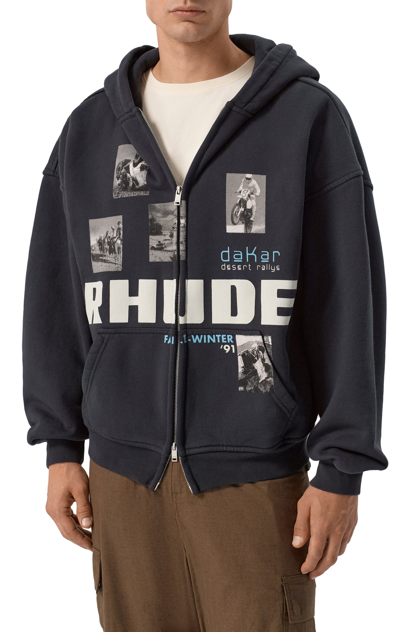 Хлопковая толстовка RHUDE, арт. RHPF26H015012, фото 3