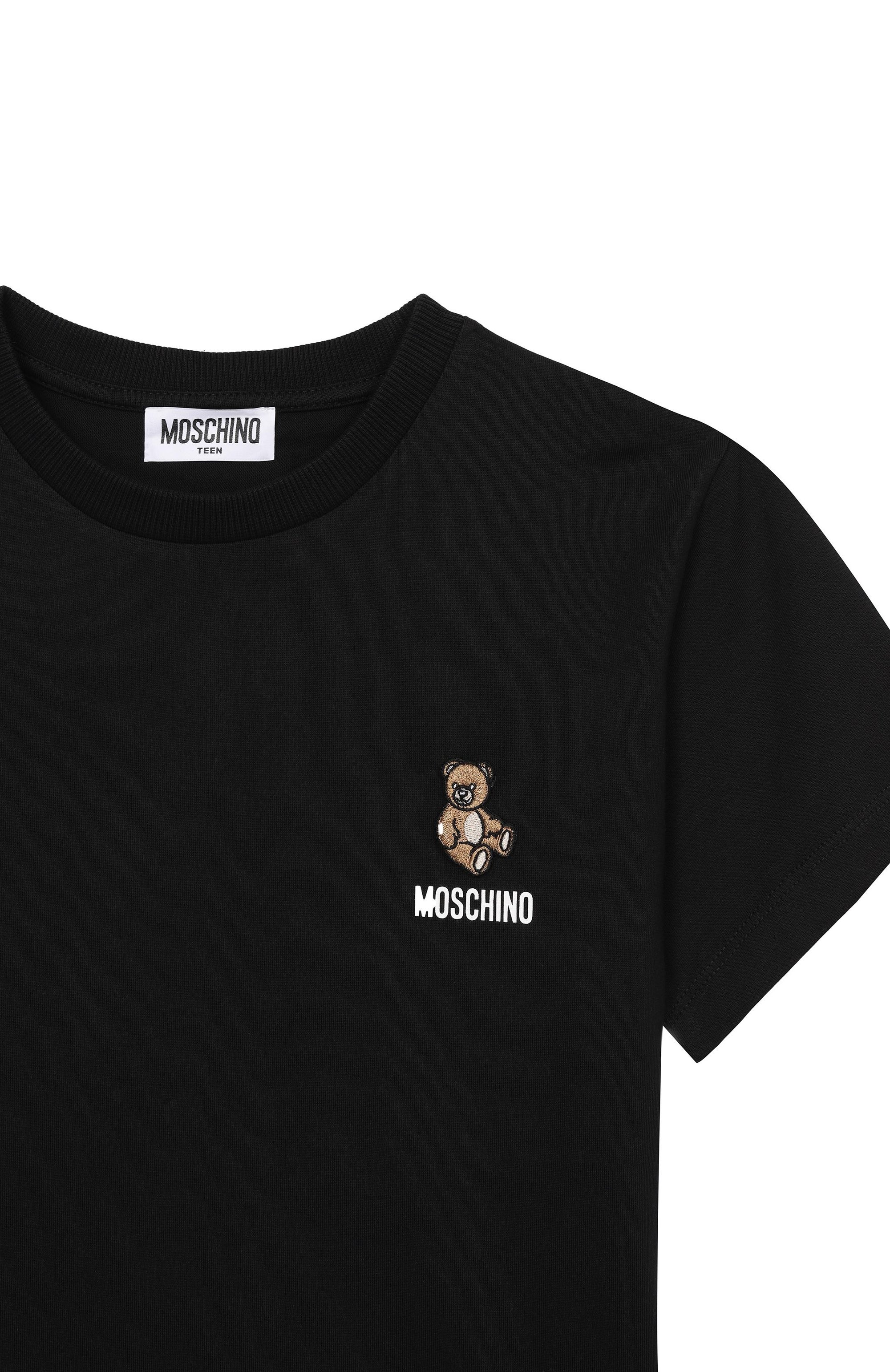 Хлопковая футболка MOSCHINO, арт. HUM05T/LAA02_001, фото 3