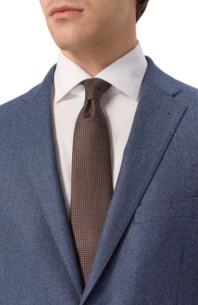 Мужской шелковый галстук CANALI, арт. 18/HJ04559