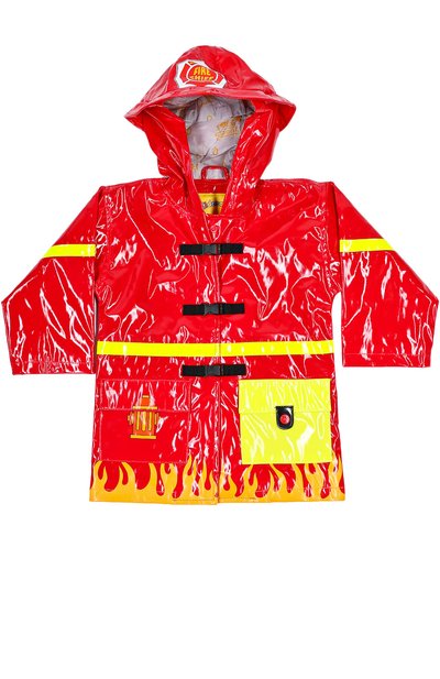 Плащ-дождевик с декором KIDORABLE красного цвета по цене 4995 руб., арт. C0AT, фото 1 Плащ-дождевик с декором KIDORABLE, арт. C0AT, фото 1