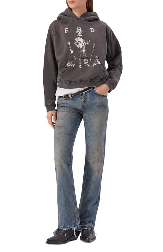 Хлопковое худи Enfants Riches Deprimes 120-572 Серый  120-572 Фото 2