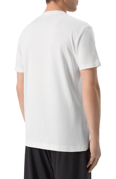 Хлопковая футболка DOLCE & GABBANA белого цвета по цене 52150 руб., арт. G8RN8Z/G7NUB, фото 4 Хлопковая футболка DOLCE & GABBANA, арт. G8RN8Z/G7NUB, фото 4