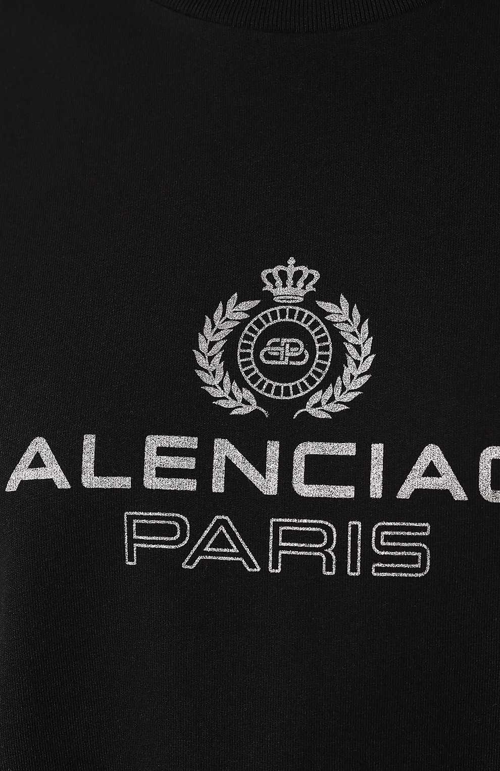 Хлопковая футболка BALENCIAGA черного цвета по цене 44650 руб., арт. 594599/TGV60, фото 5 Хлопковая футболка BALENCIAGA, арт. 594599/TGV60, фото 5