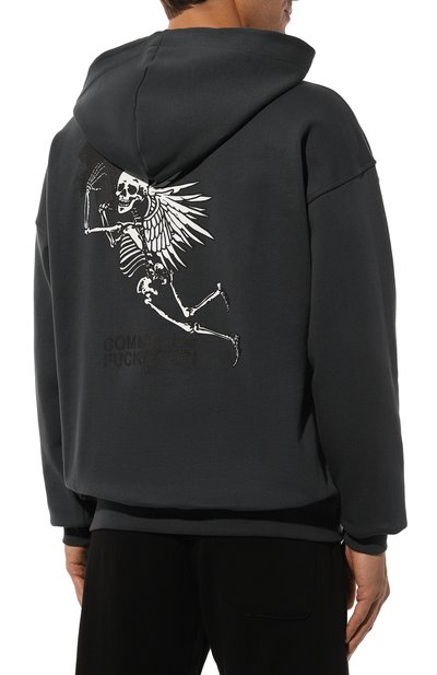 Хлопковое худи COMME DES FUCKDOWN, арт. CFABM01333, фото 4