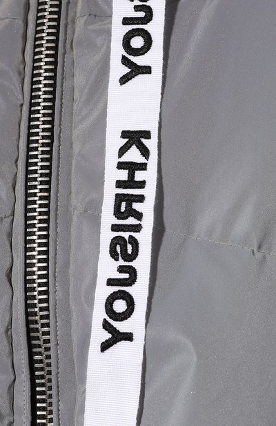 Пуховый жилет KHRISJOY серого цвета по цене 158500 руб., арт. AFPW003/NY-, фото 5 Пуховый жилет KHRISJOY, арт. AFPW003/NY-, фото 5