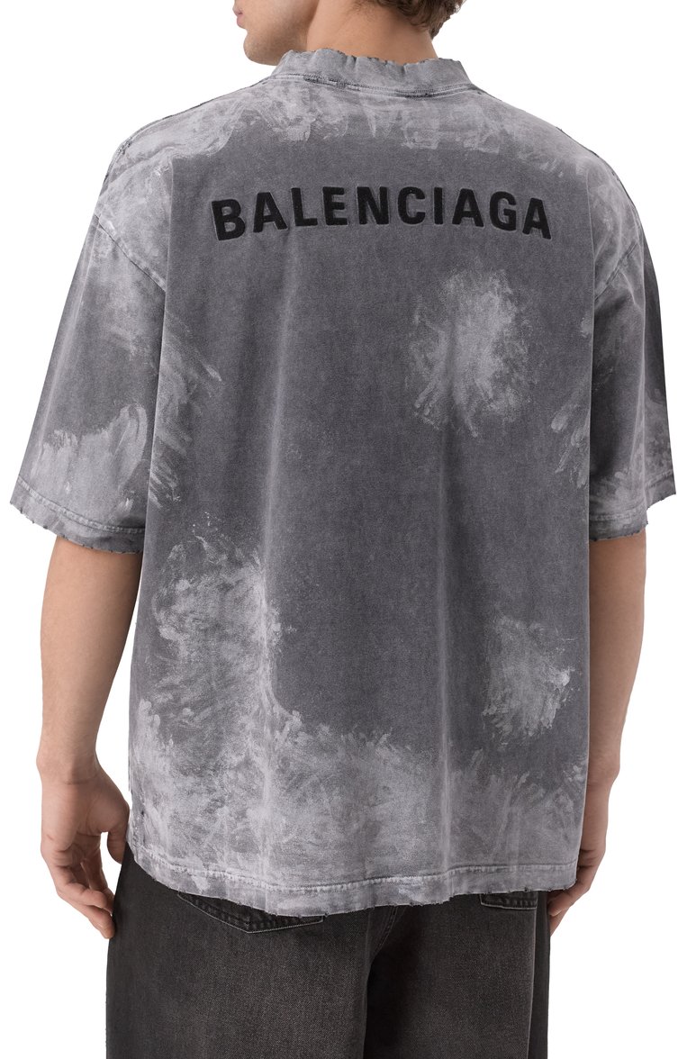 Хлопковая футболка BALENCIAGA, арт. 764235/TRVI8, фото 1
