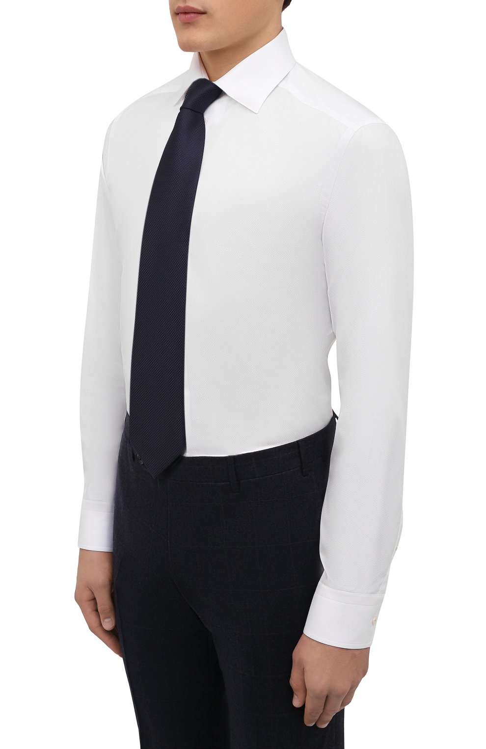 Хлопковая сорочка ETON белого цвета по цене 22500 руб., арт. 1000 02419, фото 4 Хлопковая сорочка ETON, арт. 1000 02419, фото 4