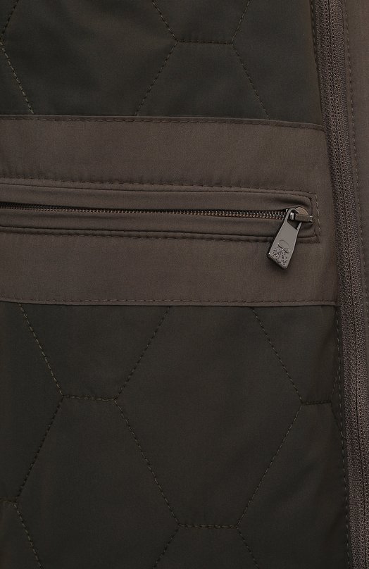 Утепленная парка Corneliani 9425M1-9420158 Хаки  9425M1-9420158 Фото 6
