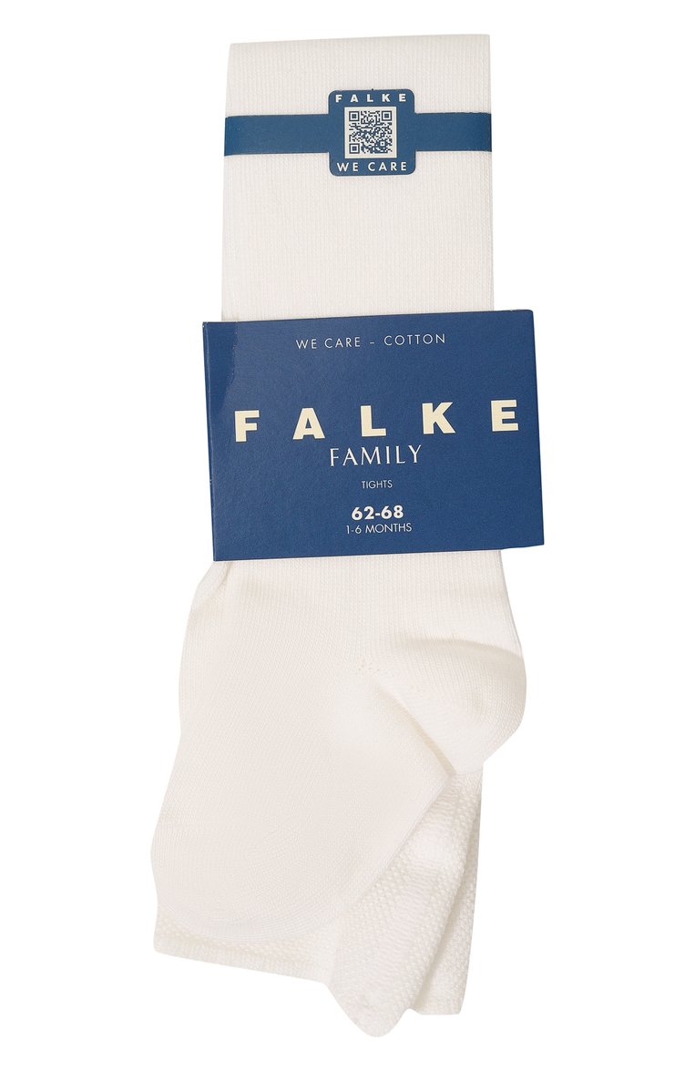 Детские хлопковые колготки FALKE белого цвета, арт. 13687 | Фото 1 (Материал: Текстиль, Хлопок; Нос: Не проставлено)