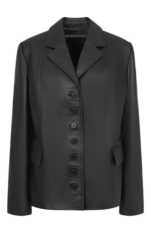 Кожаный жакет Zeynep Arcay FW25JK15 Чёрный FW25JK15