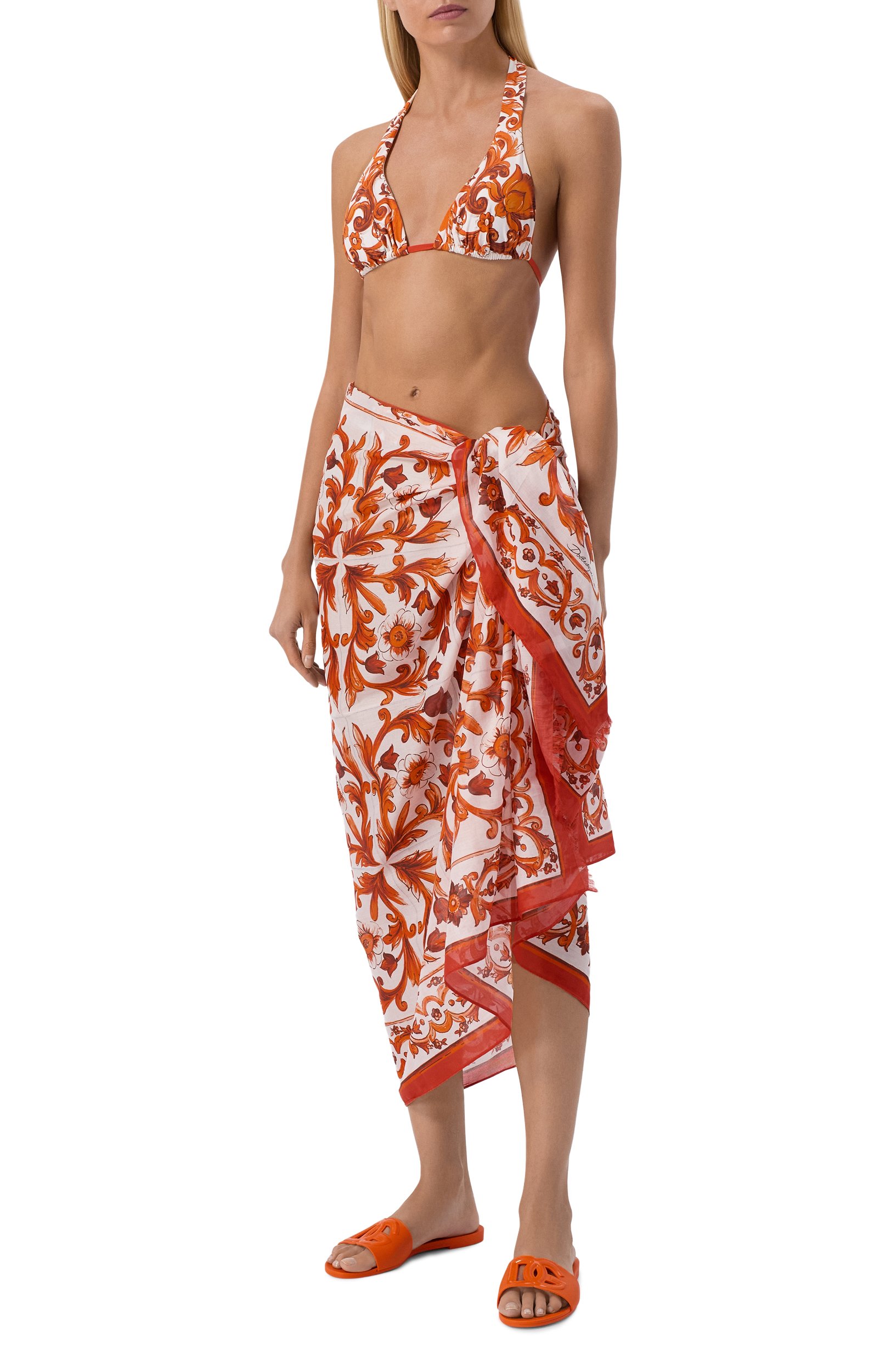 Хлопковое парео DOLCE & GABBANA, арт. 04A01J/0N020, фото 2