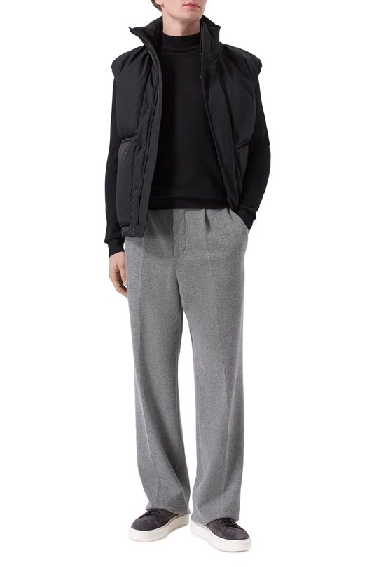 Брюки из хлопка и кашемира MVST M25.1PM.T014/D0NDI Серый  M25.1PM.T014/D0NDI Фото 2