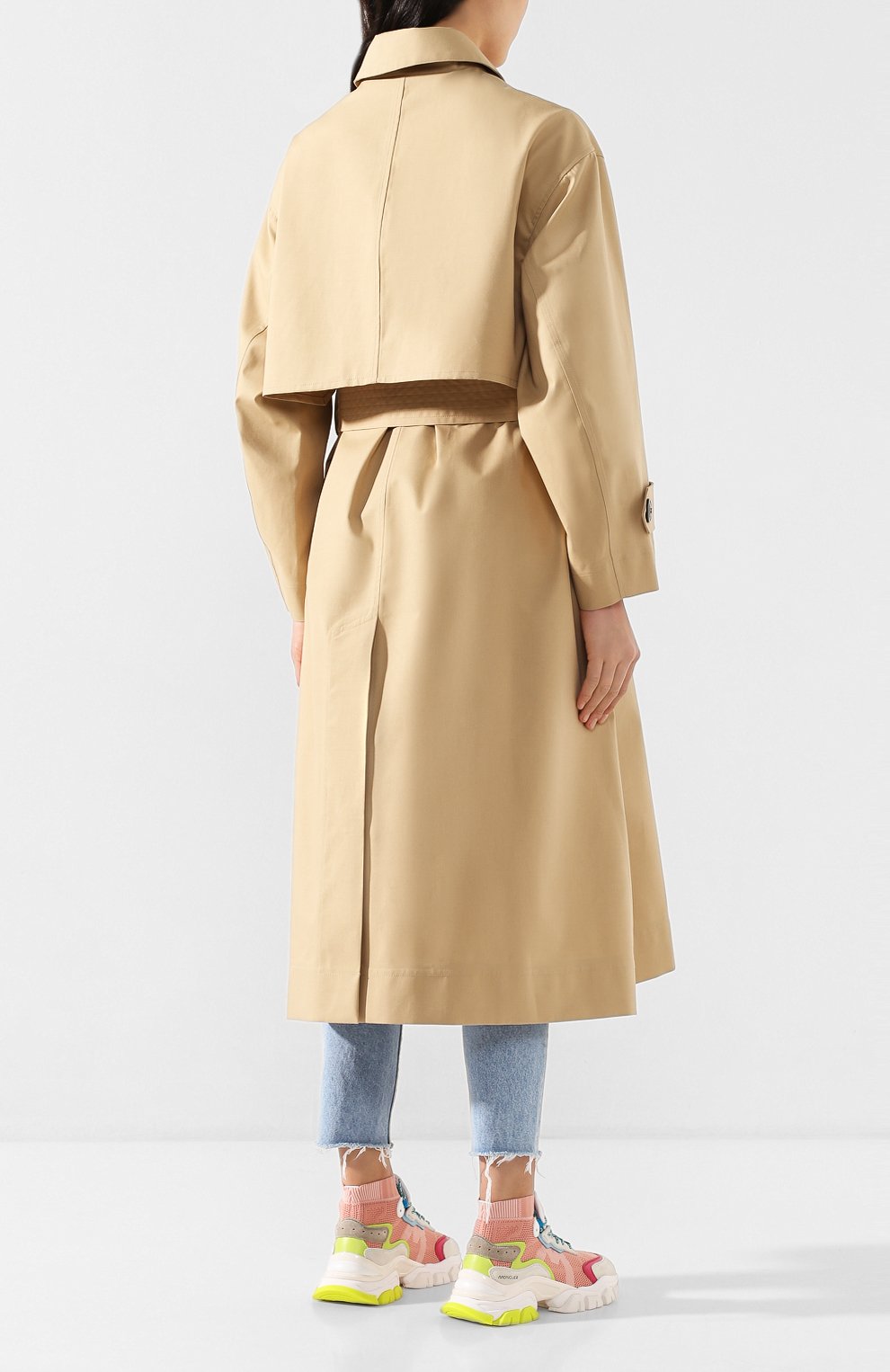 Хлопковый тренч AMI, арт. E20F0W300.236, фото 4
