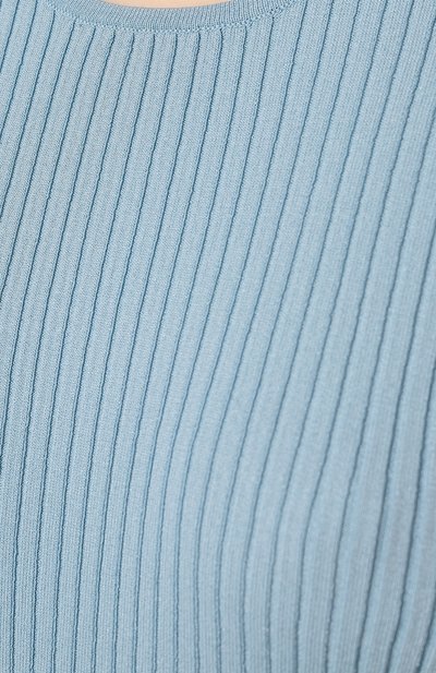 Пуловер TRUSSARDI светло-голубого цвета по цене 13100 руб., арт. 56M00583-0F000730, фото 5 Пуловер TRUSSARDI, арт. 56M00583-0F000730, фото 5