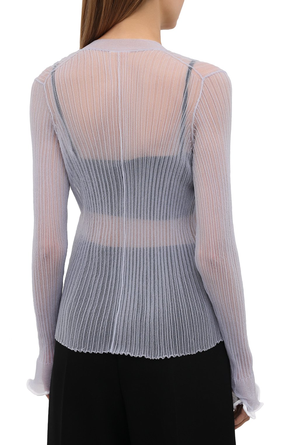 Кардиган ACNE STUDIOS голубого цвета по цене 69950 руб., арт. A60274, фото 4 Кардиган ACNE STUDIOS, арт. A60274, фото 4