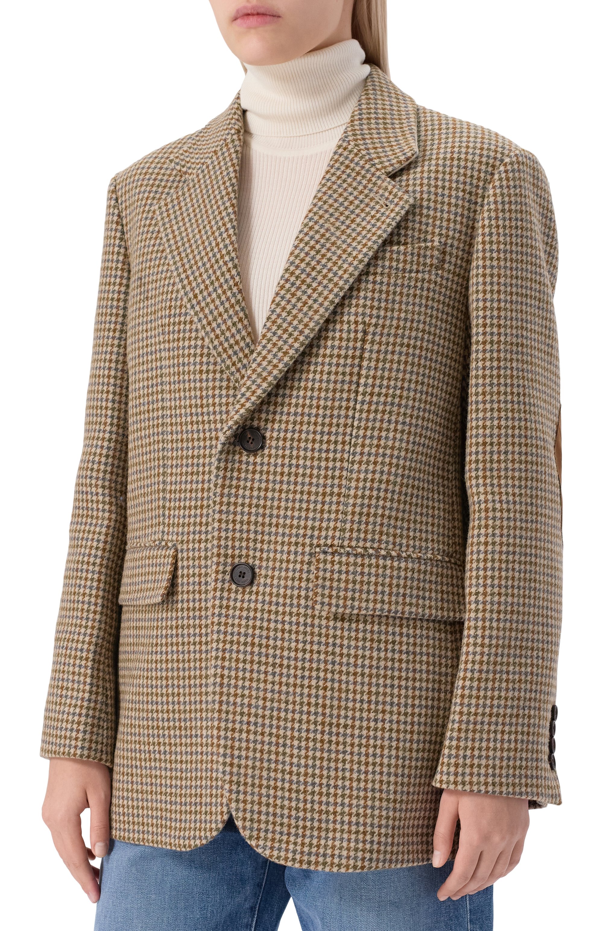 Шерстяной жакет DUNST бежевого цвета по цене 35900 руб., арт. UDJA5C101I2, фото 3 Шерстяной жакет DUNST, арт. UDJA5C101I2, фото 3