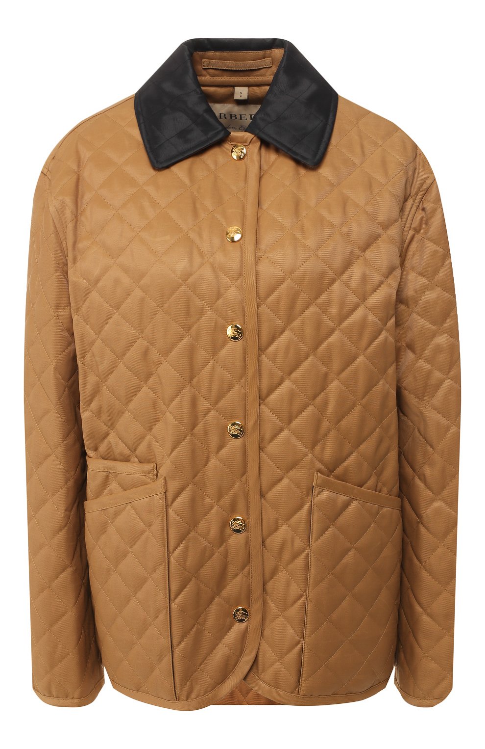 Стеганая куртка BURBERRY бежевого цвета по цене 99500 руб., арт. 8007019, фото 1 Стеганая куртка BURBERRY, арт. 8007019, фото 1