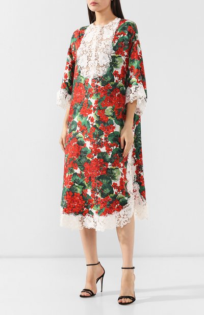 Шелковое платье DOLCE & GABBANA, арт. F6C3RZ/HS1ZW, фото 3