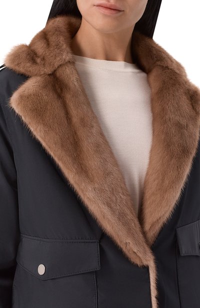 Куртка с подкладкой из норки KITON синего цвета по цене 1890000 руб., арт. D62590K0524L, фото 5 Куртка с подкладкой из норки KITON, арт. D62590K0524L, фото 5