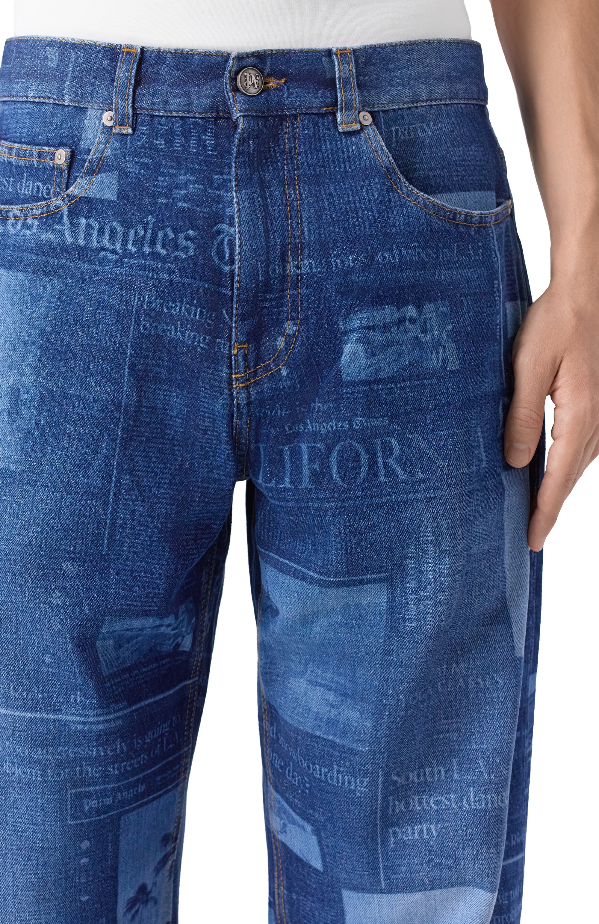 Джинсы PALM ANGELS, арт. PMYA049F25DEN002, фото 5