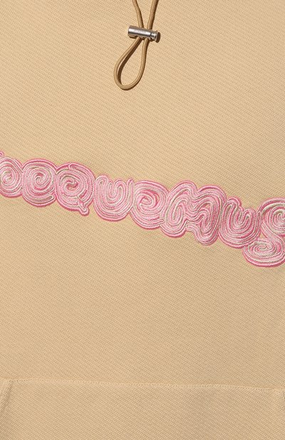 Хлопковое худи JACQUEMUS, арт. 22H226JS070/2088PRINTLOGOSPIRALBEIGE, фото 5