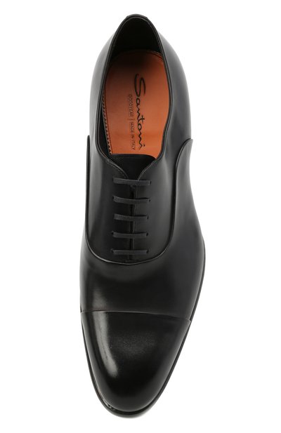 Кожаные оксфорды SANTONI темно-синего цвета по цене 140500 руб., арт. MCCR12621MC1HVVDU59, фото 5 Кожаные оксфорды SANTONI, арт. MCCR12621MC1HVVDU59, фото 5