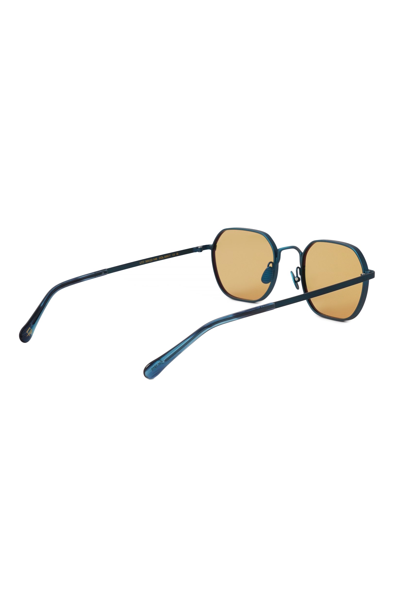 Солнцезащитные очки MOSCOT желтого цвета по цене 48000 руб., арт. UTZ NAVY AMBER, фото 3 Солнцезащитные очки MOSCOT, арт. UTZ NAVY AMBER, фото 3
