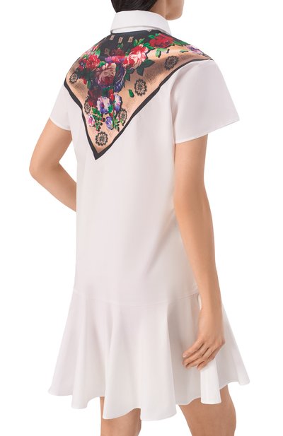 Хлопковое платье MOSCHINO белого цвета по цене 130500 руб., арт. A0461/0531, фото 3 Хлопковое платье MOSCHINO, арт. A0461/0531, фото 3