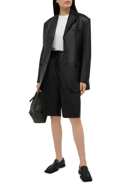 Кожаный жакет ACNE STUDIOS черного цвета по цене 206000 руб., арт. A70141, фото 2 Кожаный жакет ACNE STUDIOS, арт. A70141, фото 2