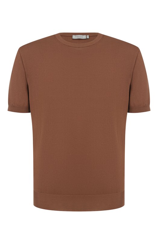 Хлопковый джемпер Canali C0719/MK02459 Коричневый C0719/MK02459