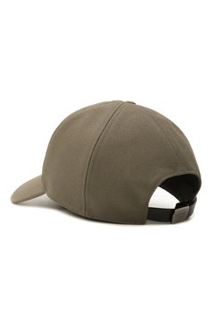 Мужская хлопковая бейсболка GIORGIO ARMANI хаки цвета, арт. GM001048/AF15165 | Фото 3 (Материал: Текстиль, Хлопок; Нос: Не проставлено)