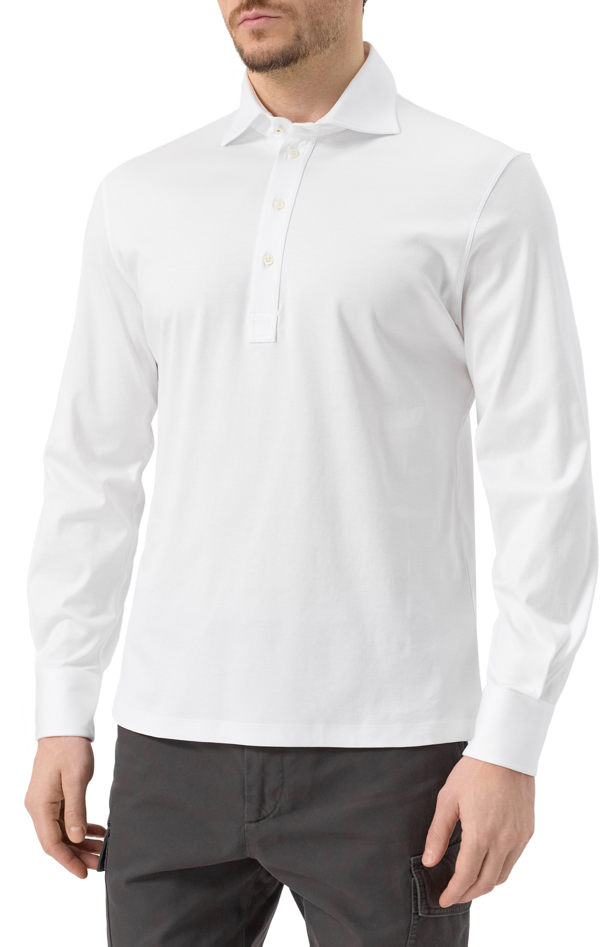 Хлопковое поло BRUNELLO CUCINELLI, арт. M0B133914, фото 3