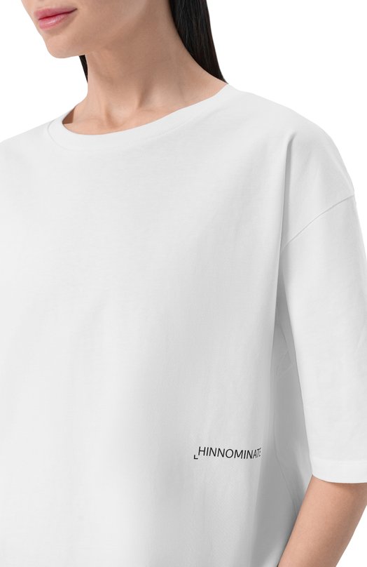 Хлопковая футболка HINNOMINATE HMABW02367 Белый  HMABW02367 Фото 5