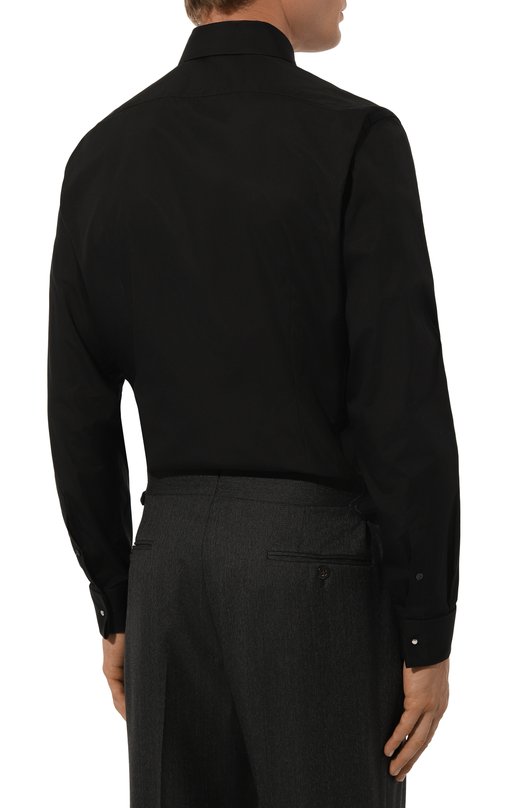Хлопковая сорочка Corneliani 94P900-9491082 Чёрный  94P900-9491082 Фото 4