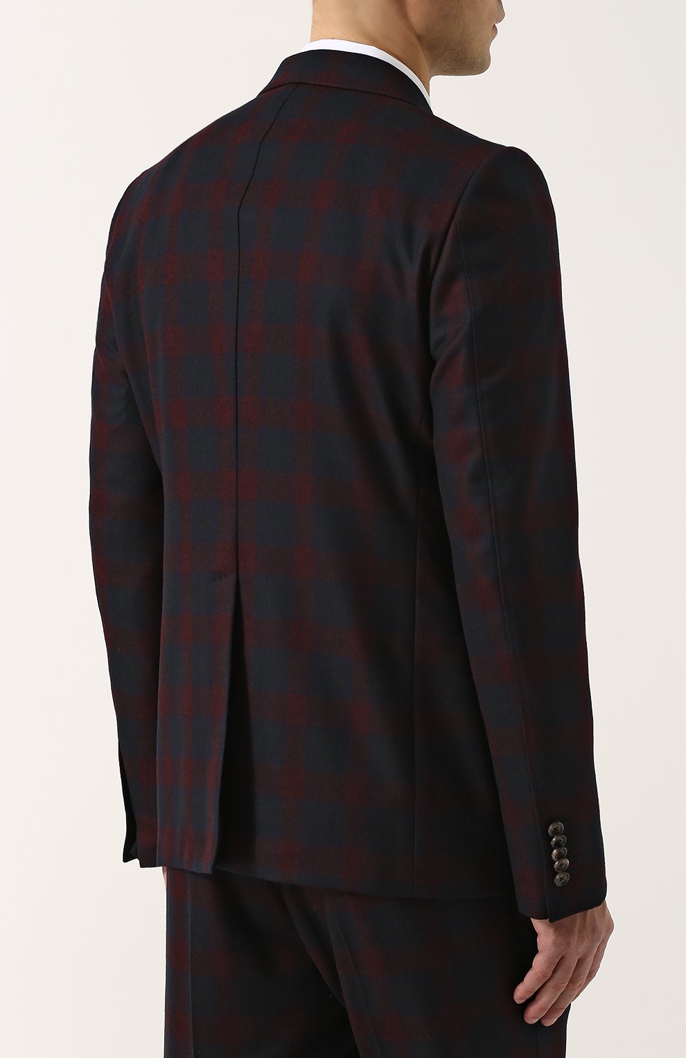 Шерстяной костюм в клетку с пиджаком на двух пуговицах GUCCI, арт. 450541/Z560E, фото 2