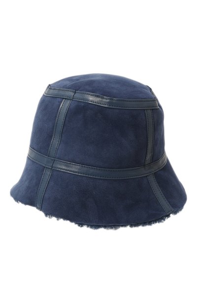 Панама из овчины INVERNI синего цвета по цене 78500 руб., арт. 5156 CPT, фото 3 Панама из овчины INVERNI, арт. 5156 CPT, фото 3