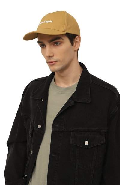 Хлопковая бейсболка PALM ANGELS, арт. PMLB052F22FAB001, фото 2