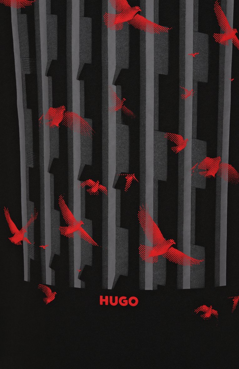 Хлопковая футболка HUGO, арт. 50542581, фото 1